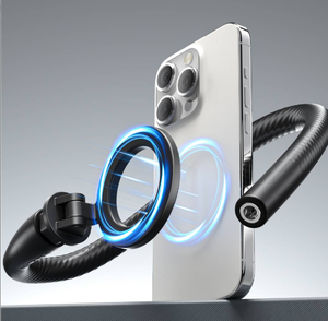 Support de téléphone portable flexible magnétique pour prise de vue en direct et vidéo à porter autour du cou >> Articles ménagers intelligents - Product Image 2