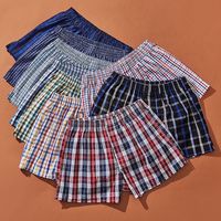CELINNE Ropa Interior Masculina Personalizada OEM, Calzoncillos Tejidos para Hombre, Talla Grande, Cintura Elástica, Calzoncillos Boxer de Algodón para Hombre