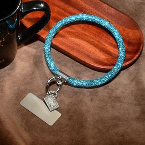 Европейский американский модный брелок со стразами для телефона, ремешок 8,5 см, длина, производитель Шанхая, оптовая продажа, Заводская цепочка - Product Image 6