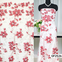 Broderie florale de luxe en cordon perlé, perles et paillettes vibrantes pour robe de soirée, robe de mariée, jupe |   Tissu en dentelle à paillettes