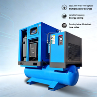Compresseur d'air à vis industriel Duncheng refroidi par air, AC 380V/50HZ 15KW 20HP, haute pression, tout-en-un, pour le textile et le ciment