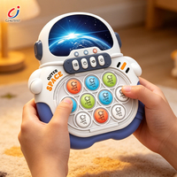 Jouet sensoriel personnalisé Chengji à pression rapide et lumineux, console de jeu à bulles portable, thème astronaute, pour enfants