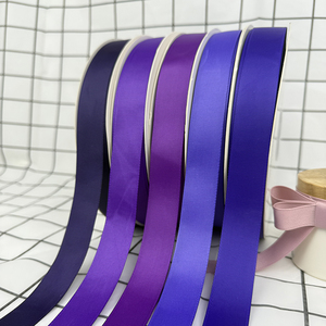 Nastro Grosgrain Personalizzato 100% Poliestere Viola Scuro, Ingrosso, <span class=keywords><strong>da</strong></span> 1/8 a 4 Pollici, Nastro Rigato per Confezioni <span class=keywords><strong>Regalo</strong></span> e Accessori per Capelli - Product Image 2