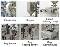 Máquina envasadora de leche aséptica UHT Máquina envasadora de cartón de ladrillo de jugo con sabor Máquina envasadora