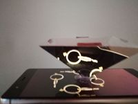Écran de projection holographique 3D en forme de pyramide pour smartphone, idéal pour l'éducation et la publicité – Nouveauté en promotion