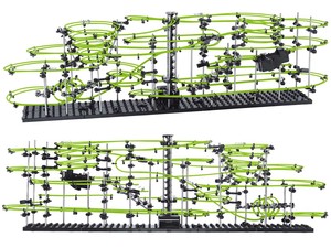 Lớn 112cm dạ quang không gian đường sắt tự làm cán khe theo dõi mô hình đồ chơi 688 cái Bộ nhựa - Product Image 2