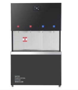 Distributeur d'eau chaude et froide à usage commercial, automatique, sur pied, avec écran LED, pour bureau, hôtel, administration, extérieur, élégant, tactile - Product Image 2