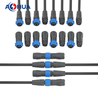 Connecteur de câble électrique AOHUA 300V 10A K15 4 broches, ensemble de fiches électriques mâle-femelle, IP68