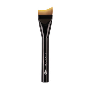 Pinceau de fond de teint en forme de croissant ultra fin et courbé, poils synthétiques, manche en acrylique, pour l'application du maquillage du visage - Product Image 3