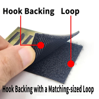 Patches personnalisés pour indicatif d'équipe avec numéro découpé au laser, brodés en tissu réfléchissant infrarouge IR tactique avec boucle à crochet