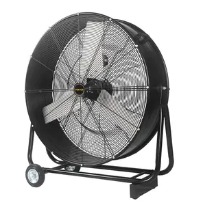 30 Inch good high quality air exhaust fan rolling tilting high speed metal industrial cooling fan