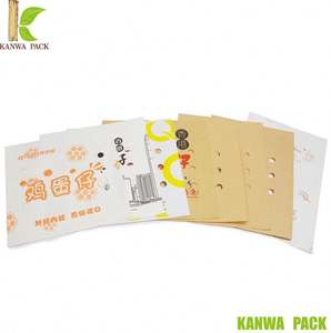 Bolsas de Papel Kraft Marrón para Waffles de Burbujas Estilo Hong Kong, con Impresión de Logotipo - Product Image 3