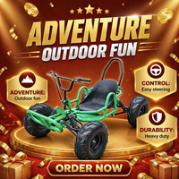 Kart à pédales 212cc, moteur 4 temps, pneus de 6 pouces, tout-terrain, course hors route, UTV pour adultes et adolescents, freins à disque hydrauliques