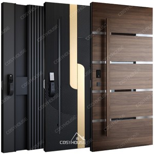 Cửa ra vào chính bằng nhôm đúc tiêu chuẩn Châu Âu cho tòa nhà thương mại - Product Image 1