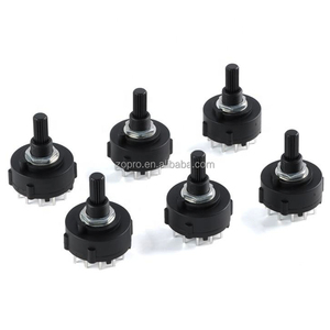 RS26 1 2 3 4 Pole Position 12/6/4/3 PCB Plug-In Board Interruptor ajustable Longitud del mango 15MM/20MM Selector de banda de interruptor giratorio - Product Image 1
