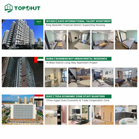 Ensemble complet de meubles pour appartement (salon et salle à manger) : canapé, armoire, ensemble table et chaises, blanc, en kit, pour la location et les projets de logement public