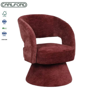 CARLFORD Fauteuil Pivotant Moderne <span class=keywords><strong>Design</strong></span> de Luxe pour Salon, Siège d'Appoint Hôtelier, Canapé Individuel - Product Image 2