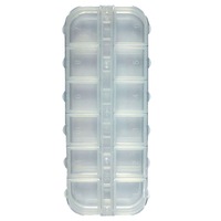 Boîte de rangement portable multifonctionnelle en acrylique solide, 12 styles, pour faux ongles et accessoires de nail art