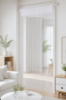 Rideau de porte de mariage en guirlande métallique argentée à franges 1x2m, sans perçage, séparateur de pièce, toile de fond pour décoration de fête de Noël