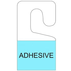 J <span class=keywords><strong>Hook</strong></span> Hang Tab Lỗ Tự Dính Treo Tab Nhiệm Vụ Nặng Nề Rõ Ràng Nhựa Treo Thẻ Móc Cho Cửa Hàng Bán Lẻ Hiển Thị Tab 300 Gói - Product Image 4