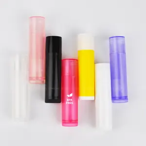 Matte Trắng PP Chapstick container Ống chai 5 gam cho Lip Balm Ống