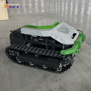 Livraison gratuite, moteur diesel CE EPA, machine à couper l'herbe tout-terrain, chenilles agricoles, tondeuse à gazon robotisée télécommandée - Product Image 2