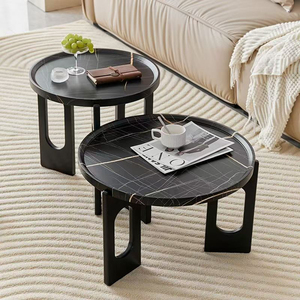 Combinaison de petite table basse ronde nordique, table d'appoint de canapé de luxe créatif, maison minimaliste hôtel maison d'hôtes petite utilisation de l'espace - Product Image 2