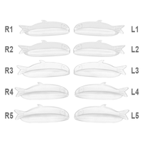 Tampons de rehaussement de cils sans colle, tiges de rehaussement de cils en silicone adhésif, boucliers transparents en gel pour permanente de cils