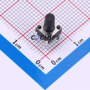 J1L0953110 Tactile Switch Through hole Component (THT)-4P,6x6mm Switch Single Pole Single Throw Round Button 2.6N 6mm - Product Image 1