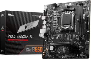 Carte mère <span class=keywords><strong>MSI</strong></span> Pro B650M-B Micro ATX, compatible avec les processeurs AMD Ryzen 7000 Series AM5 - DDR5 Memory Boost <span class=keywords><strong>6800</strong></span> + MHz/OC - Product Image 2