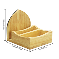 Porte-serviettes en bois personnalisé pour table, porte-serviettes vertical en bois, boîte à serviettes en bois