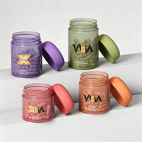 Bouteilles en plastique PET personnalisées de grande capacité 80/100/120/150g avec larges ouvertures, pots à crème exfoliante, flacons vides pour capsules de pilules