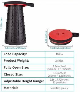 Robuste, professionnel, haute pression, compact, mini, universel, durable, réglable en hauteur, pour le camping, la pêche, portable - Product Image 4