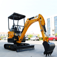 Mini pelle électrique de 2 tonnes avec des machines de construction de cabine adaptées à l'entretien de la maison de l'industrie de la construction