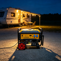 Générateur à essence AWT10800c à moteur AVR de type ouvert, démarrage par lanceur, 220V, puissance nominale 8kW, puissance de veille maximale 8,5kW, faible coût d'entretien