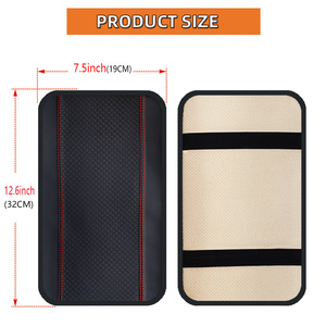 Deri Araba Kol Dayama Pedi Minderi Evrensel Oto Orta Konsol Koltuk Kol Dayama Kutusu Kapağı El Destekleri - Product Image 6