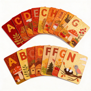 Kids Moral Early Learning Flashcards <b>Square</b> Cardboard Double-Sided Educational Flash Cards for Toddlers with Box <b>Set</b> - Product Image 5