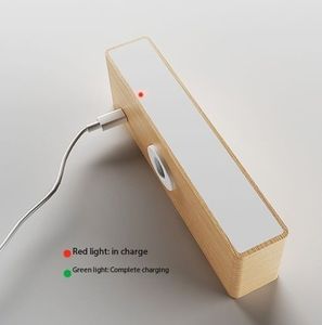 Lámpara de Pared de Madera Giratoria 360° de Nuevo Diseño, Inalámbrica, Recargable por USB, Magnética, LED, para Lectura en la Mesita de Noche - Product Image 3