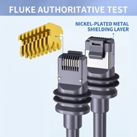 Kabel Luar Ruangan Tahan Air Starlink Gen 3 OD6.5 Tembaga Berlapis Timah 26AWG V3 POE Kabel Ekstensi Internet Satelit Starlink untuk Antena