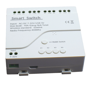 G0203 Módulo de interruptor de relé inalámbrico WiFi inteligente de 4 canales 7-32V 4CH Receptor RF Funciona con la aplicación EWeLink - Product Image 2