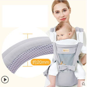 Các Nhà Sản Xuất Mang Theo Em Bé Tiện Dụng Hipseat Với Mũ Trùm Đầu Bằng Vải Cotton Phía Trước Đi Bộ Đường Dài Người Lớn Có Thể Điều Chỉnh Quấn Để Mang Trẻ Sơ Sinh - Product Image 4
