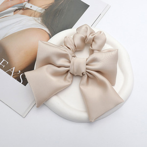 Coleteros de satén con lazo grande francés, coleteros de cinta larga, bandas elásticas para el cabello, accesorios de moda para el cabello para mujer - Product Image 5