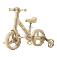 Nuovo Modello 2025 Triciclo Ecologico 3-in-1 per Bambini, Bicicletta Senza Pedali con Ammortizzatore e Imbracatura a 3 Punti per Bambini da 1-3 Anni