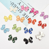 Rectangle en alliage Eco-friendly Flatback Buttons Crystal Rhinestone Jewelry Accessories DIY Materials Wholesale