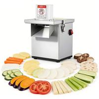 Commerciële groentesnijder met motor 220V, laag geluidsniveau, voor fruit- en aardappelverwerking, gebruik in bakkerijen, catering en fruitverwerkingsbedrijven