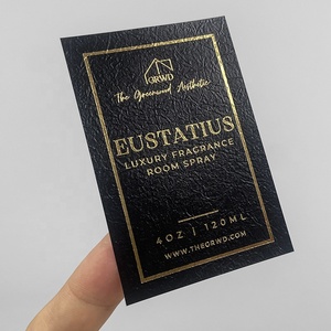 Luxury Gold Foil 3D <strong>Embossed</strong> <strong>Perfume</strong> Candle Jar <strong>Sticker</strong> Luxury Custom Logo Texture Paper Labels <strong>Sticker</strong> for Bottles - Product Image 2