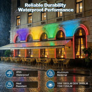 Projecteur mural LED haute luminosité à modes dynamiques RGB multi-éphémères et changement de couleur instantané pour scène, façade et <span class=keywords><strong>concert</strong></span> - Product Image 3