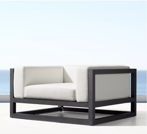 ชุดโซฟาอลูมิเนียมคุณภาพสูงสำหรับสวนกลางแจ้งริมสระน้ำ ดีไซน์ทันสมัย - Product Image 4