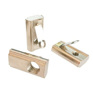 Gubo 4040 GB Dado a T in Acciaio al Carbonio Nichelato Standard M4-M8 con Molla per l'Industria Automobilistica - Product Image 4