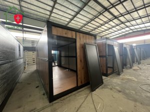 บ้านคอนเทนเนอร์หลังคาแบนแบบขยายได้ – ผนังแผงโฟมแซนวิชหนา 50 มม. - Product Image 6